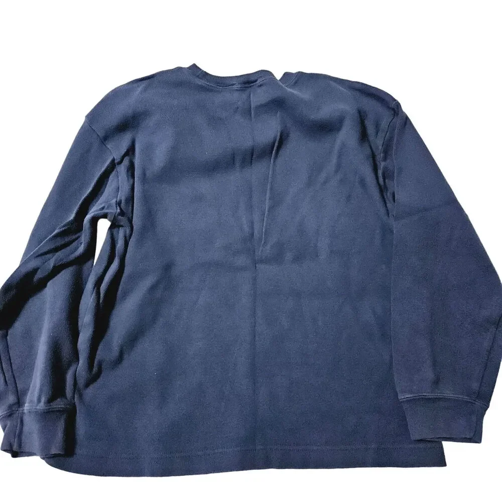 Gap Boys Shirt Blue Size Medium 100% Cotton Long Sleeve Pullover